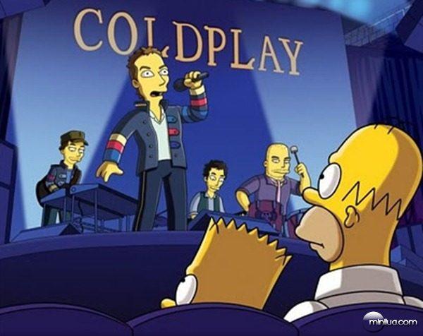 Coldplay no seriado Os Simpsons