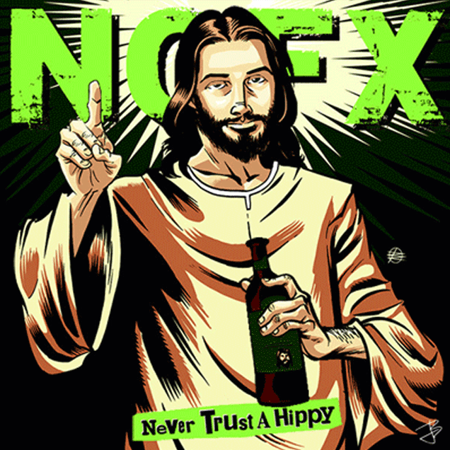 capa-do-disco-nofx-never-trust-a-hippy-rock-na-veia