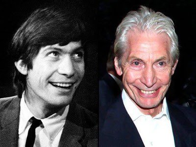 charlie-watts-rolling-stones-roqueiros-famosos-antes-e-depois-rock-na-veia