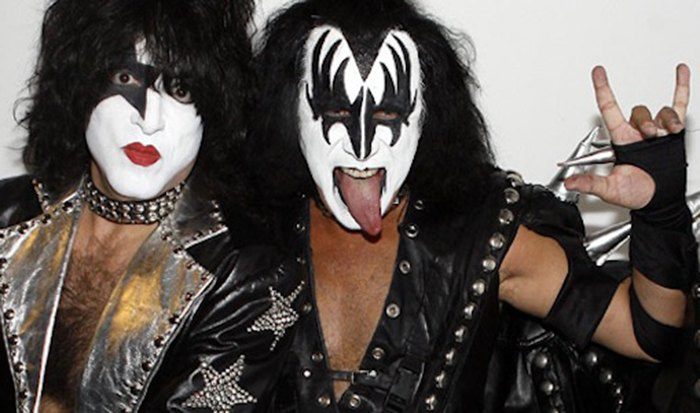 Duplas do rock Gene Simmons e Paul Stanley Rock na Veia