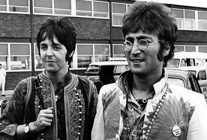 Duplas do rock John Lennon e Paul Mccartney Rock na Veia