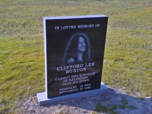 Lapide de Cliff Burton