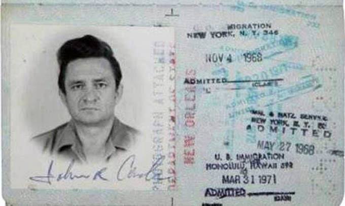 passaporte de famosos johnny cash rock na veia