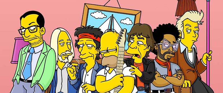 Astros do rock que já apareceram nos Simpsons